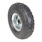 Vestil Pneumatic Wheel 10 In. Diameter x 3-1/2 In. Width 3/4 In. Bearing Black/Silver WHL-PN-10X3.5-3/4 - alternate 3